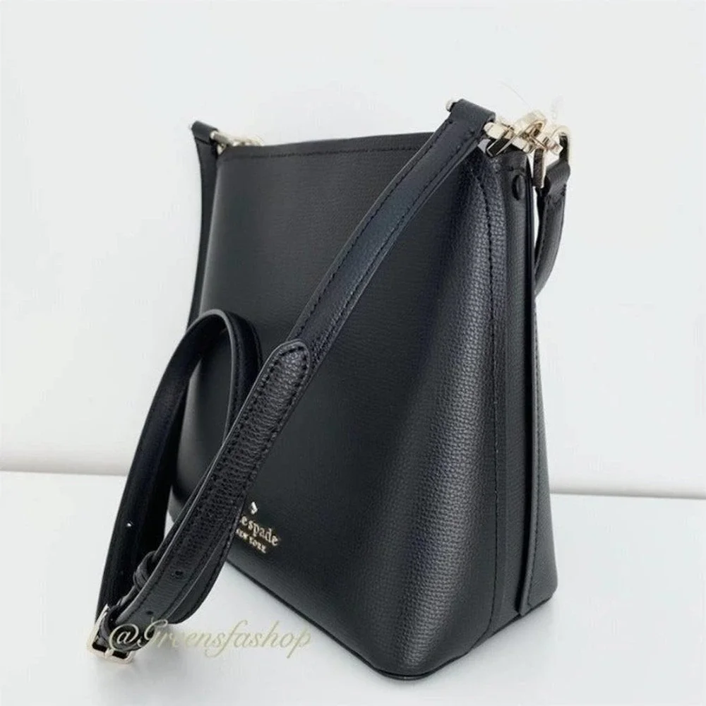 Kate spade Purse & wallet Darcy Black Small Bucket Bag Crossbody - Picture 7 of 11
